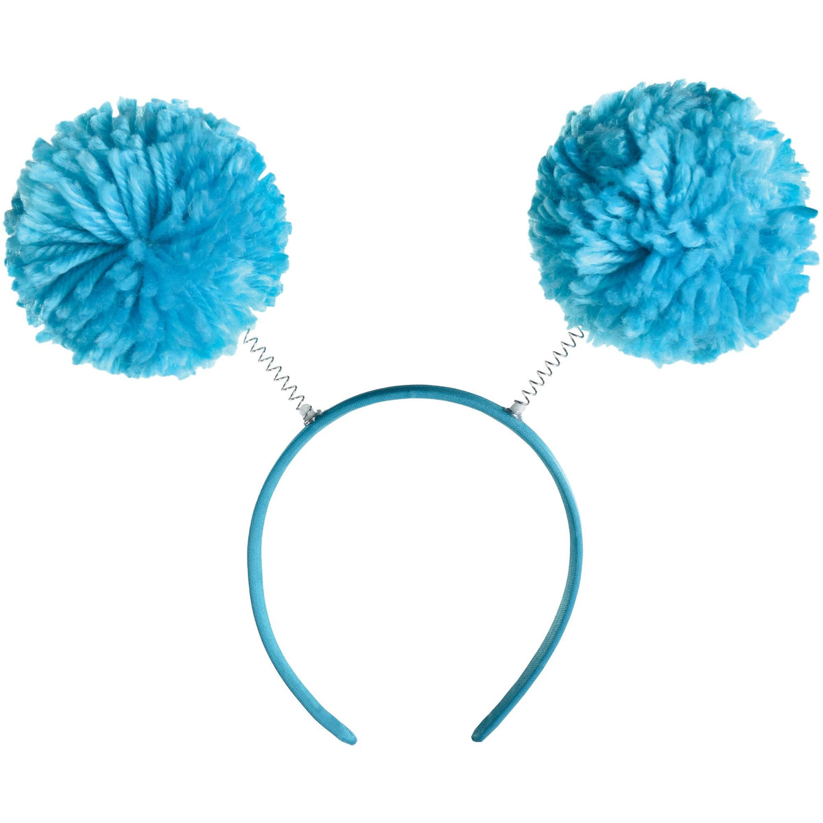 Fuzzy Head Bopper Pom Pom Headband, Assorted Colours, One Size, 9-pk