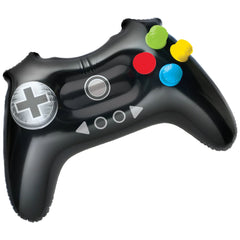 Level Up Inflatable Game Controller, Black, for Birthday Party - Case of 36