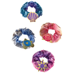 Disney Princess Hair Tie Scrunchies, Blue/Purple, 4-pk - Pack of 6