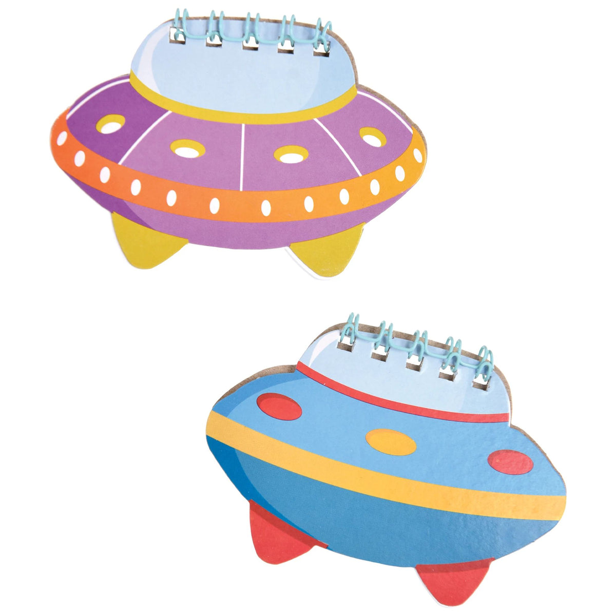 UFO Shaped Notebook Set for Kids Birthdays - Pack of 6