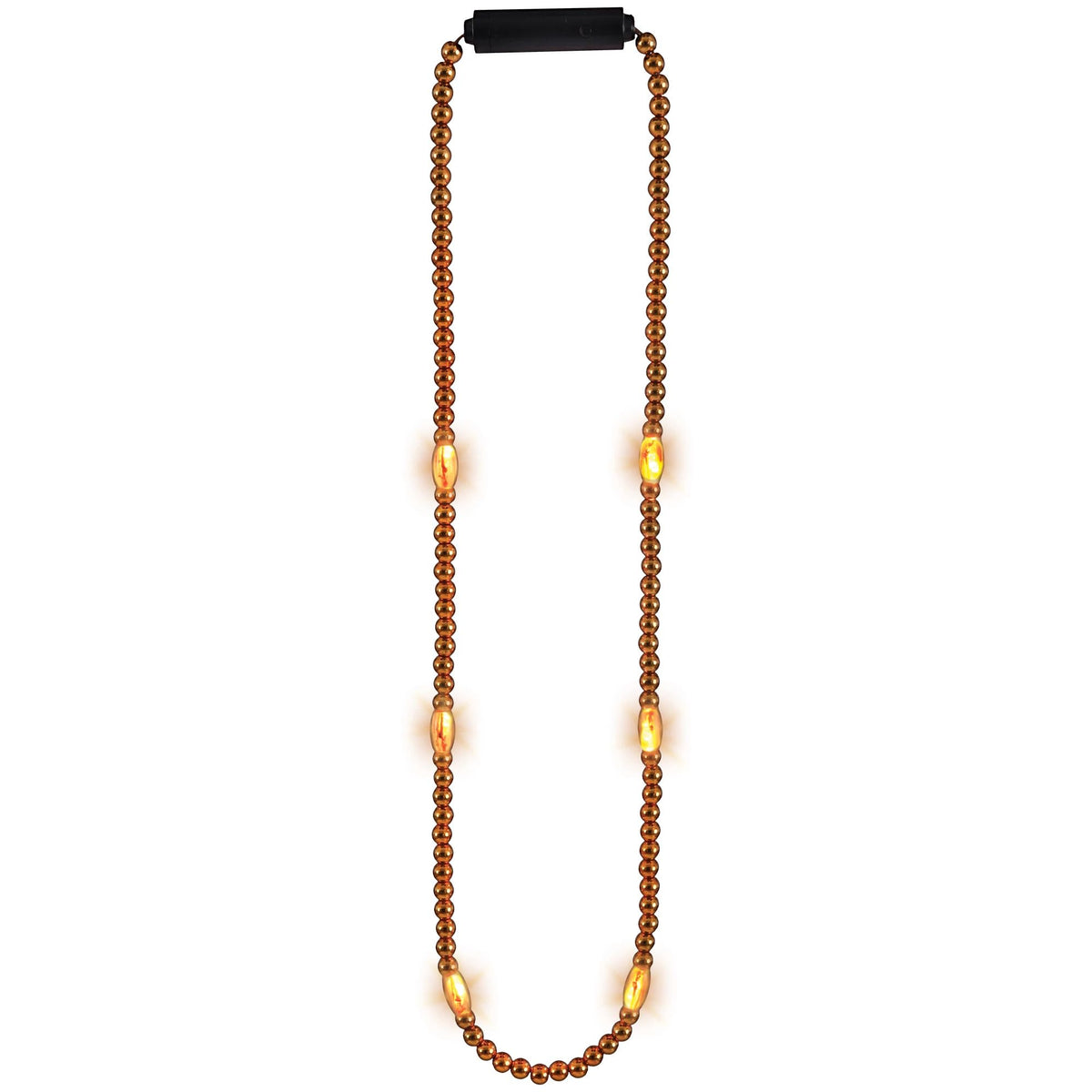 Light-Up Bead Necklace, Orange - Case of 72