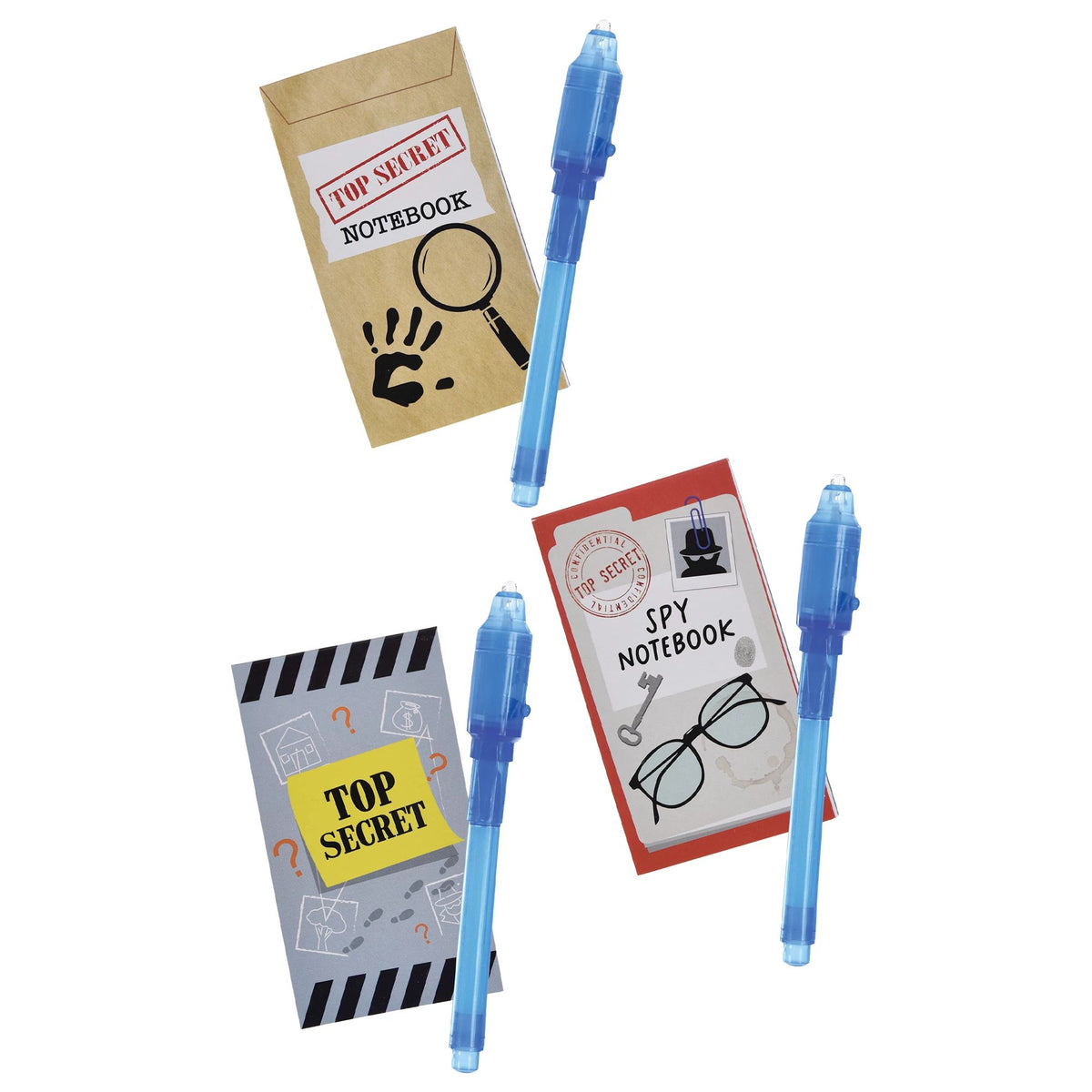 Invisible Ink/Pen Notebook Set - Pack of 12