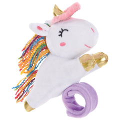 Unicorn Plush Slap Bracelet - Pack of 12