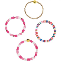 Beaded Stretch Bracelets, 12-ct - Case of 48