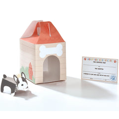 Puppy-Themed Favor Treat Box with Adoption Certificate, 3-pcs - Case of 36