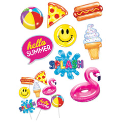 Summer Cool Pool Party Photo Props/Table Cutouts, 8-ct - Pack of 6