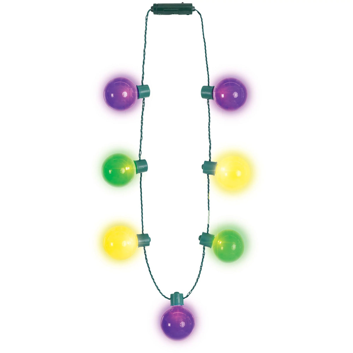 Oversized Masquerade Light-Up Bulb Necklace - Case of 24