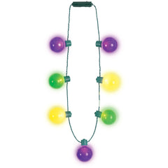Oversized Masquerade Light-Up Bulb Necklace - Case of 24