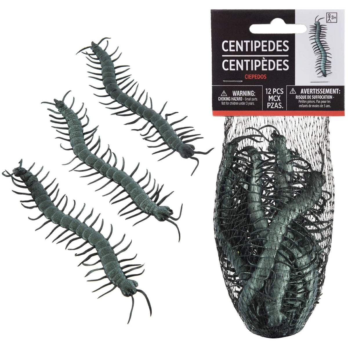 Spooky Centipede Toy Set - Pack of 12 - Pack of 2
