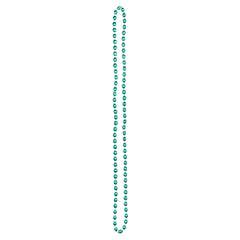 Festive Green Metallic Beaded Necklace Jewelry, 30 inch - Pack of 48