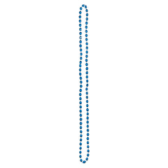 Royal Blue Metallic Beaded Necklace, 30 inch - Pack of 48