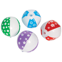 Inflatable Round Beach Balls, Multicolor, 24-ct - Case of 32