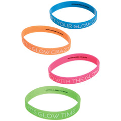 Glow Neon Bracelets, 4-pk - Pack of 2