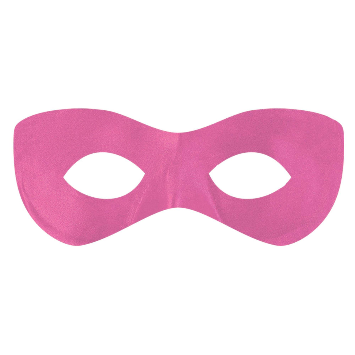 Bright Pink Superhero Domino Mask, One Size - Pack of 12