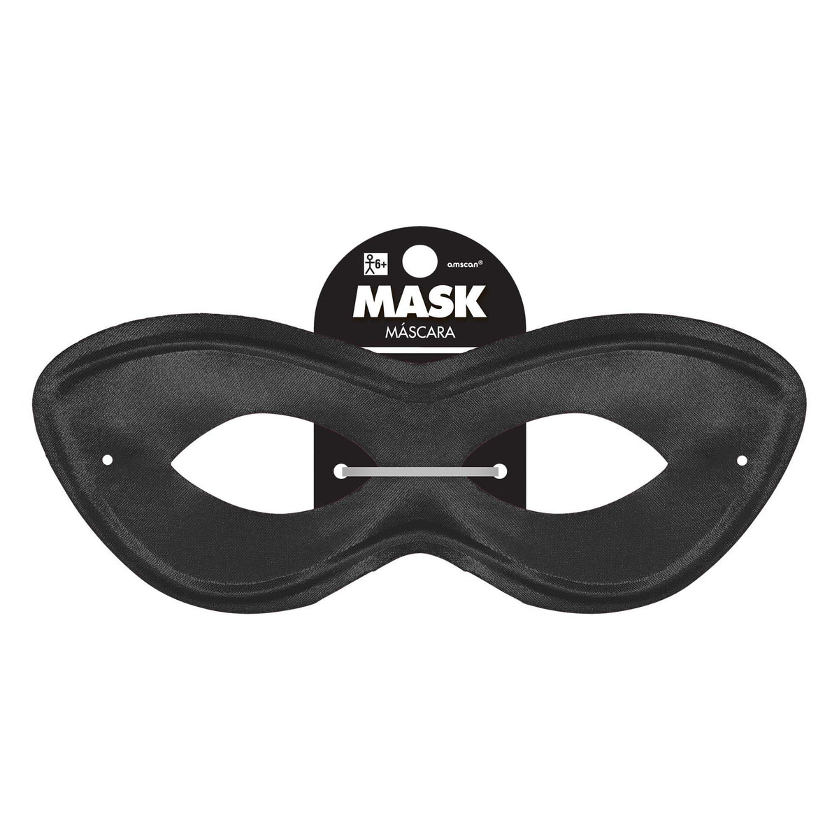 Black Superhero Domino Mask - Costume Accessory - Pack of 3