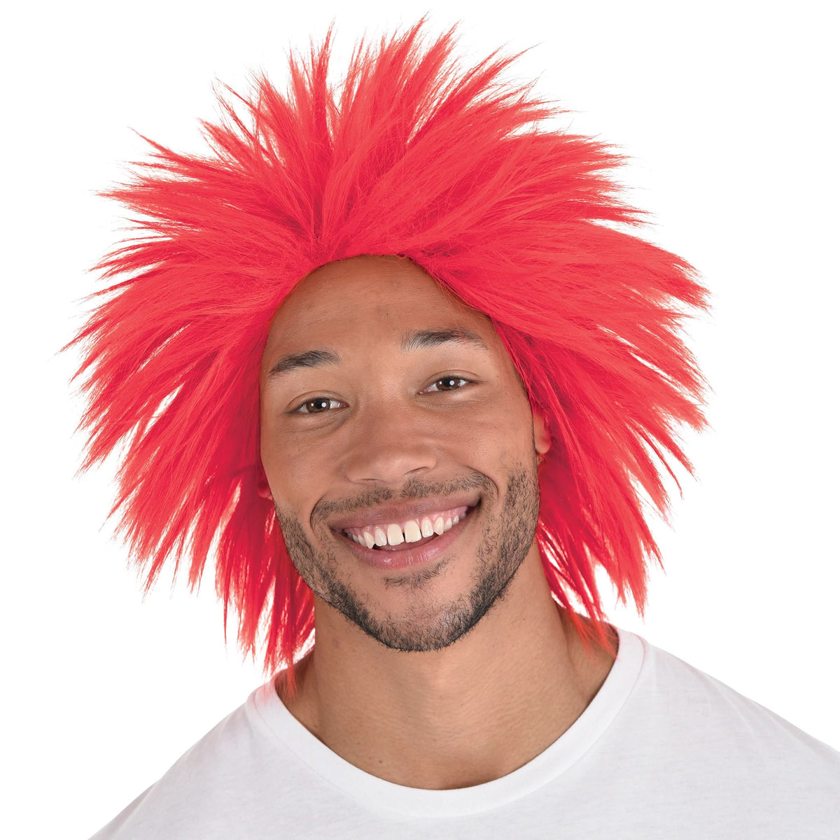 Vibrant Crazy Red Team Spirit Wig - Case of 30