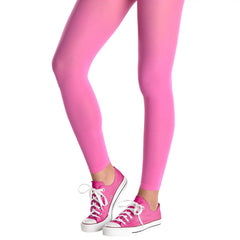 Bright Pink Adult Footless Tights, One Size - Case of 48