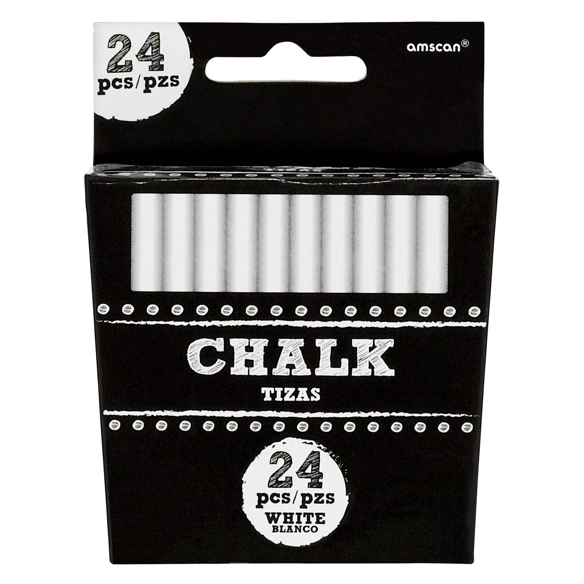 Versatile White Chalk Sticks - 24-ct - Pack of 4
