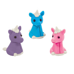 Unicorn Pencil Erasers, Blue/Pink/Purple, 12-ct - Pack of 2