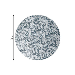 8 In. Garden Damask Design Plastic Plates | 40 Count