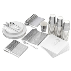 Service for 20 | Silver Classic Trendable Hanukkah Combo Set