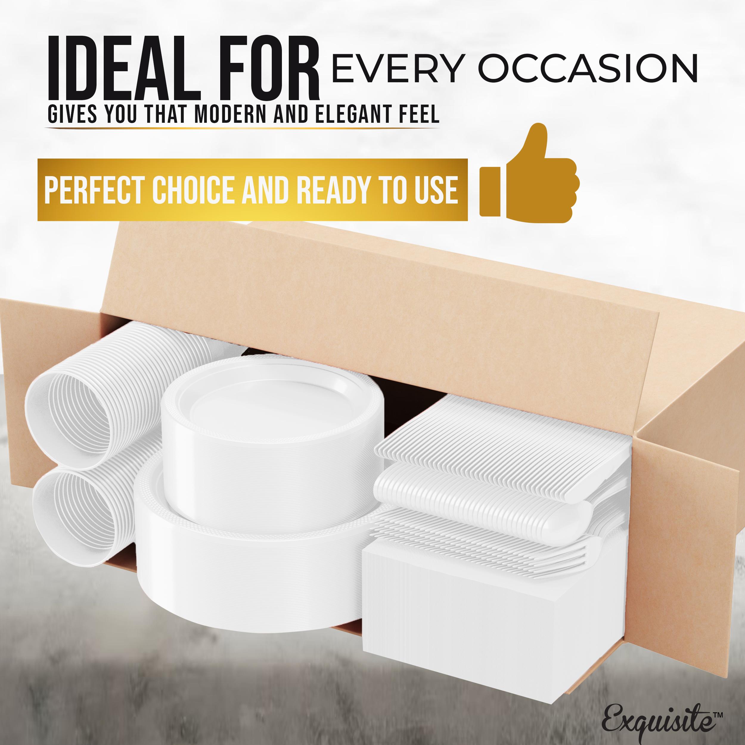 182 Piece Combo Set - Service For 26 - White