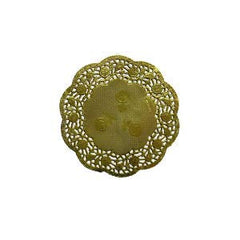 4.5 In. Round Gold Foil Doilies | 160 Count