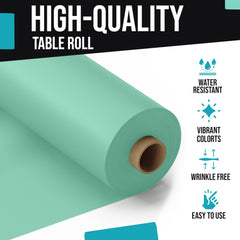 40 In. x 100 Ft. Premium Mint Plastic Table Roll | 6 Pack