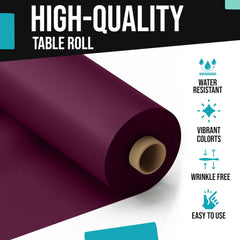 40 In. x 100 Ft. Plum Table Roll