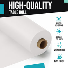 40 In. x 100 Ft. White Table Roll