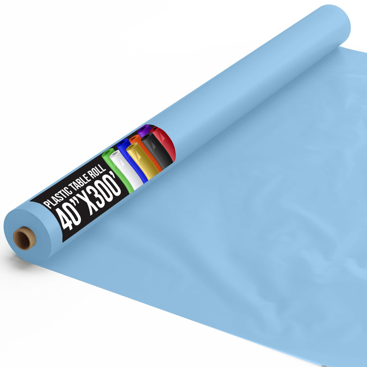 40 In. x 300 Ft. Light Blue Table Roll