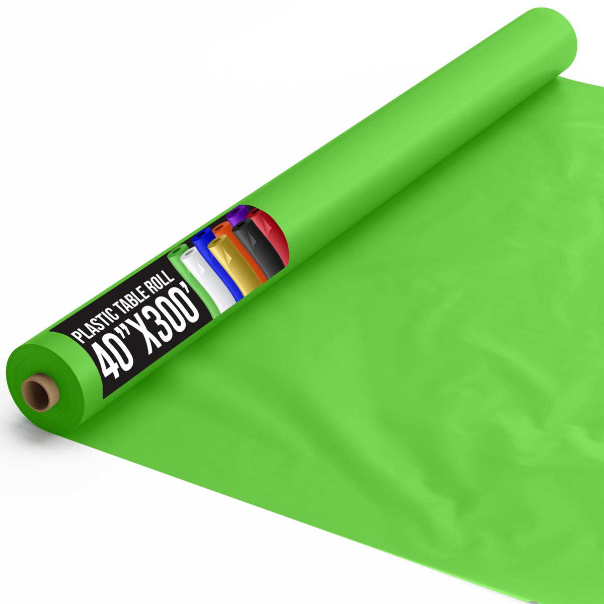 40 In. x 300 Ft. Lime Green Table Roll