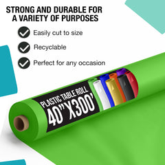 40 In. x 300 Ft. Lime Green Table Roll