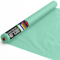 40 In. x 300 Ft. Premium Mint Plastic Table Roll | 4 Pack