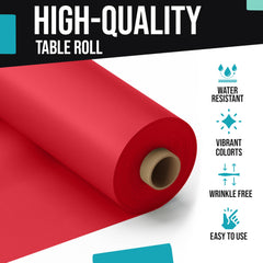 40 In. x 300 Ft. Red Table Roll