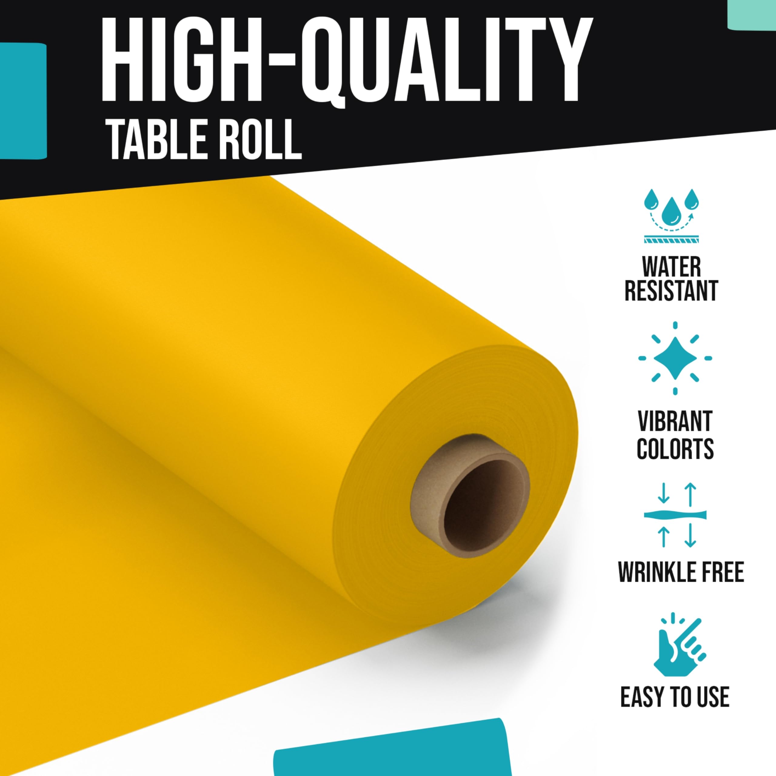 40 In. x 100 Ft. Yellow Table Roll