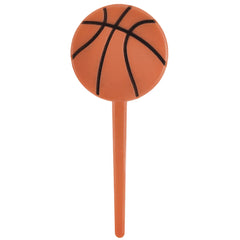 Basketball Party Picks, Orange, 3.5-inch, 36-ct - Case of 72
