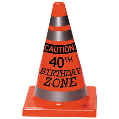 Happy 40th Birthday Party Cone - Pack of 12