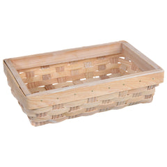Elegant White Wicker Guest Towel Caddy - Case of 24