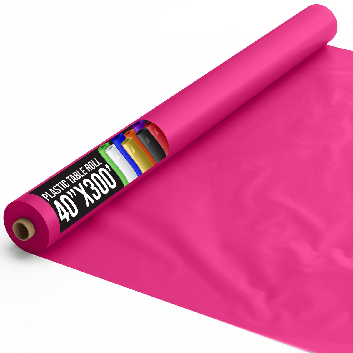 40 In. x 300 Ft. Cerise Table Roll