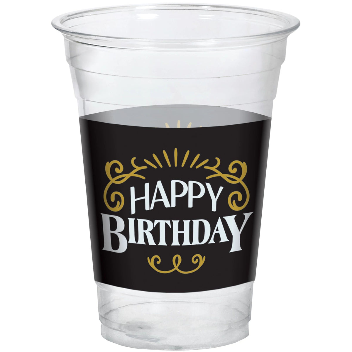 Happy Birthday 18oz Plastic Tumbler, 25-ct - Pack of 6