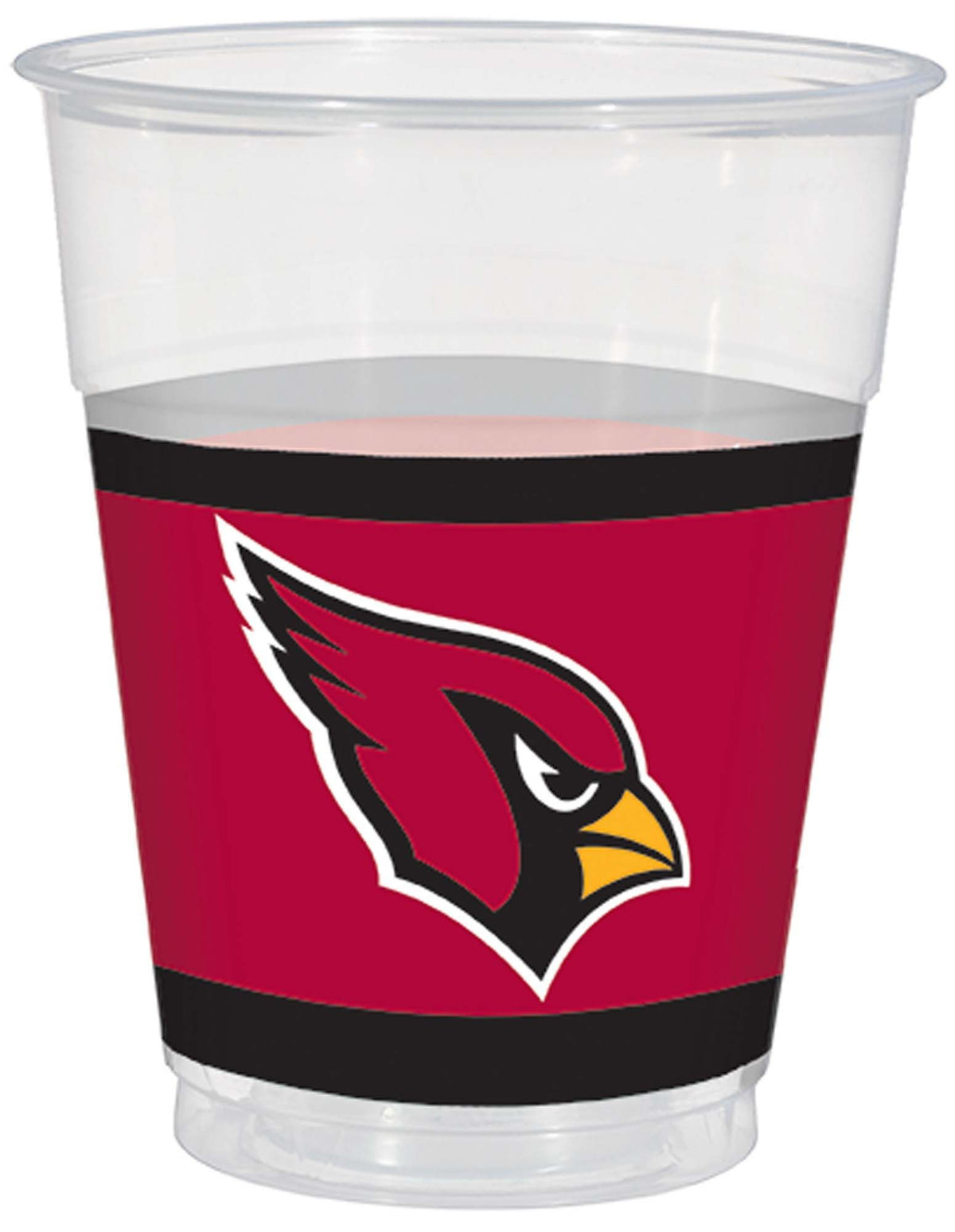 Arizona Cardinals 16oz Plastic Cups - 25ct - Case of 36