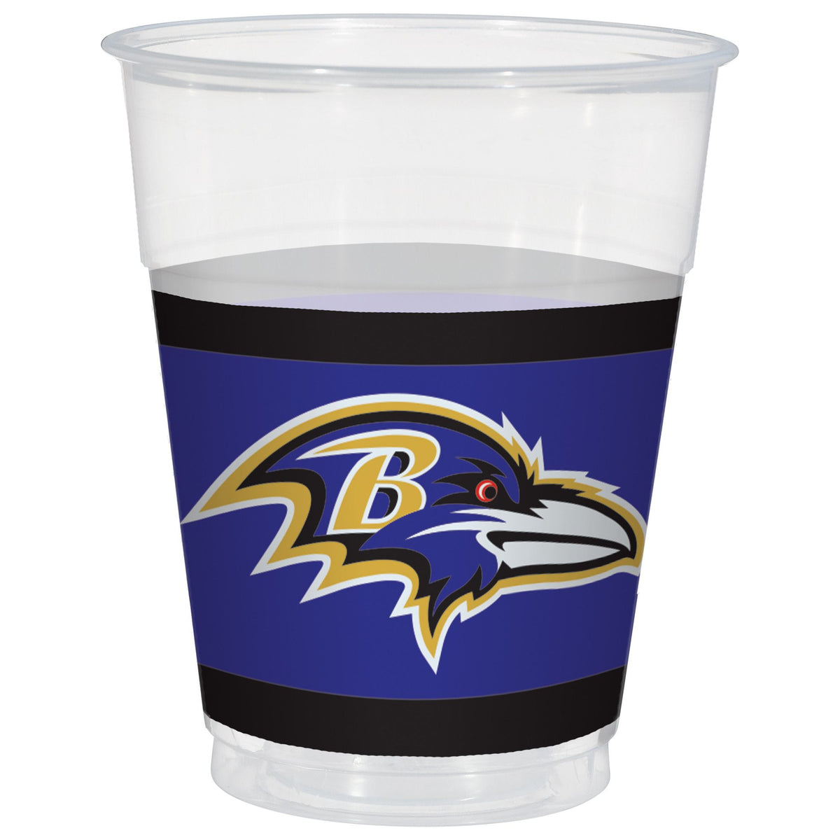 Baltimore Ravens 16oz Plastic Cups - 25ct - Pack of 6