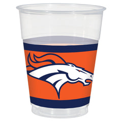 Denver Broncos 16oz Plastic Cups - 25-ct - Case of 36