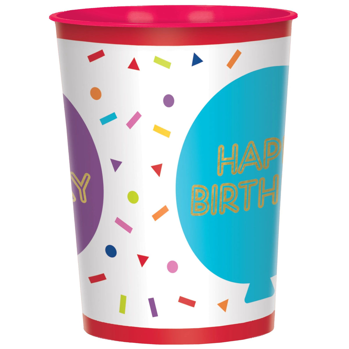 Rainbow Birthday Favor Plastic Cup - Pack of 6