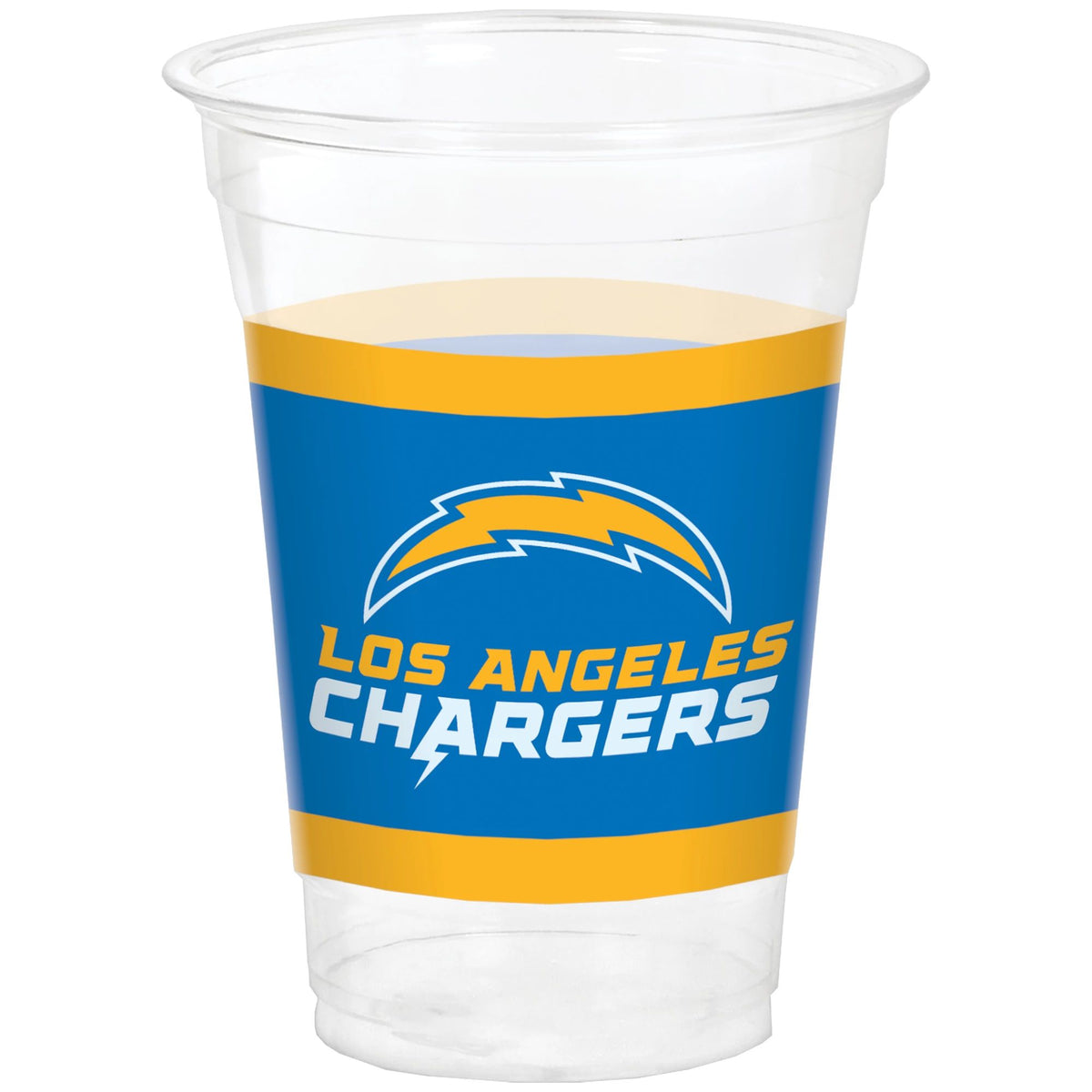 Los Angeles Chargers 16 oz. Plastic Cups - 25-ct - Pack of 6