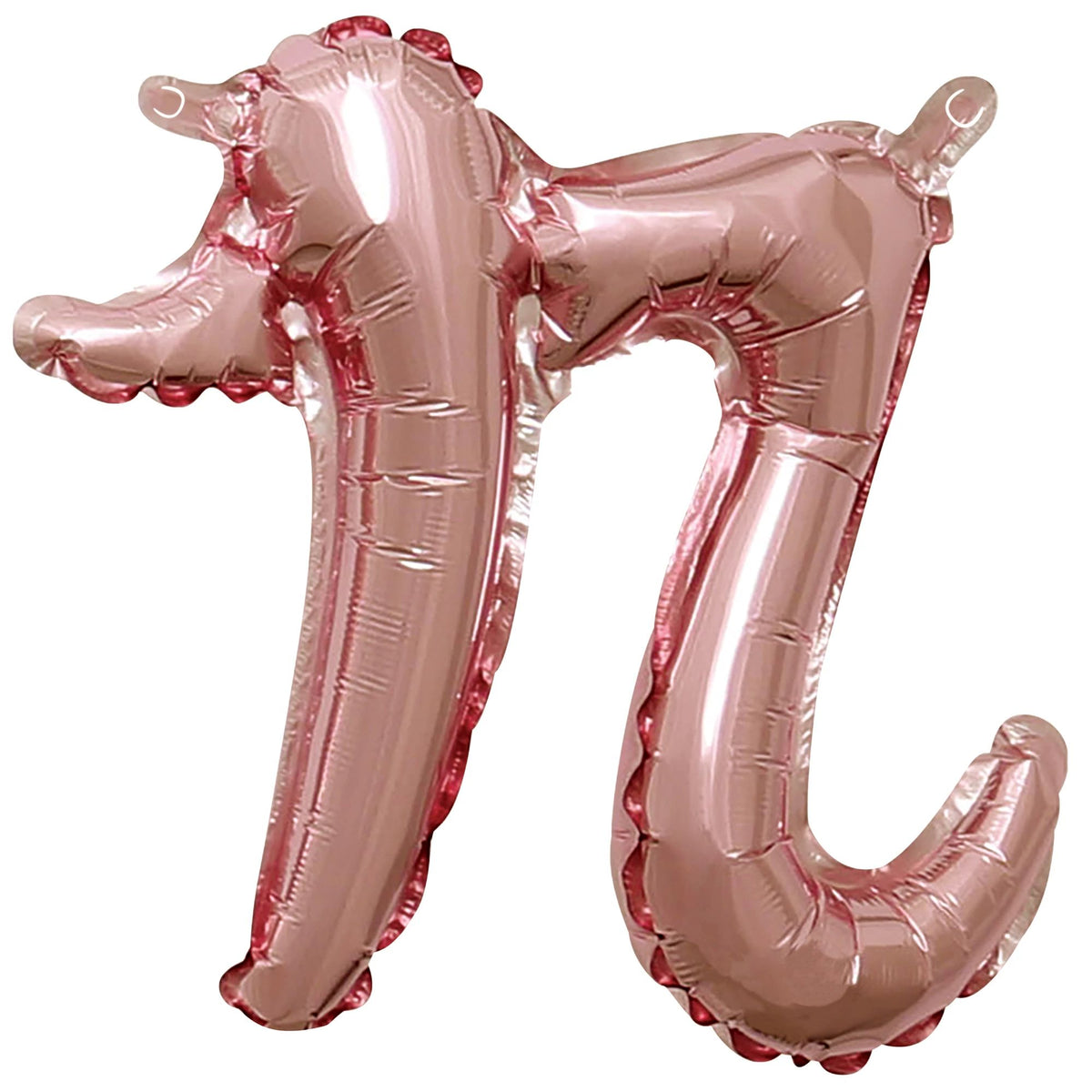 Rose Gold Script Letter "n" Foil Balloon, 8-Inch - Pack of 5