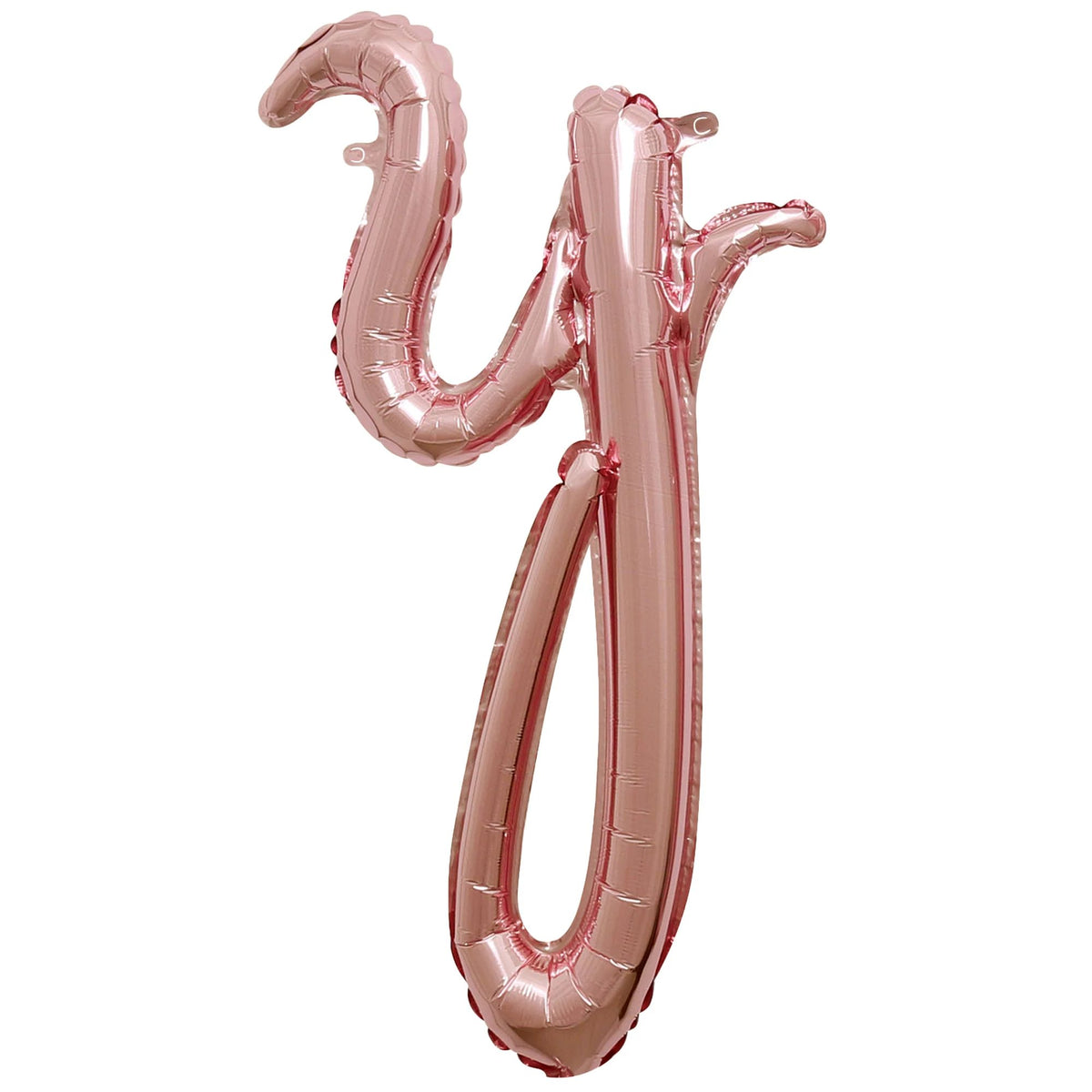 Rose Gold Script Letter 'Y' Foil Balloon, 8-Inch - Case of 70