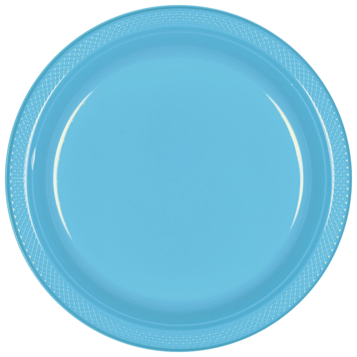 Sturdy 10.25" Blue Plastic Dinner Plates 20-pk | Case of 10