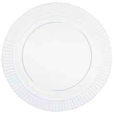 Clear Premium Plastic Dessert Plates, 7.5 inch, 32-ct - Case of 6